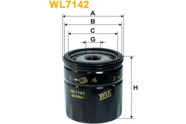Wix Filters Φίλτρο Λαδιού - WL7142