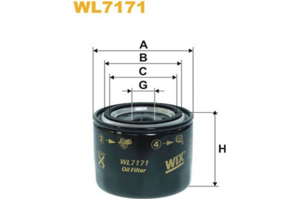 Wix Filters Φίλτρο Λαδιού - WL7171