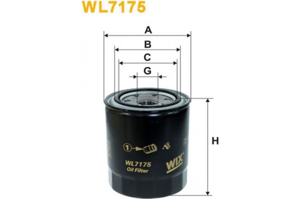 Wix Filters Φίλτρο Λαδιού - WL7175