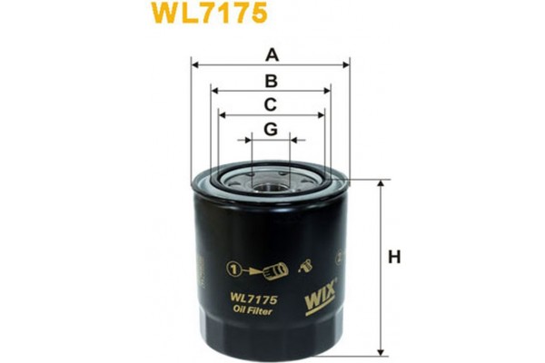 Wix Filters Φίλτρο Λαδιού - WL7175