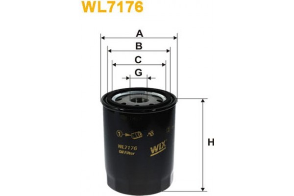 Wix Filters Φίλτρο Λαδιού - WL7176