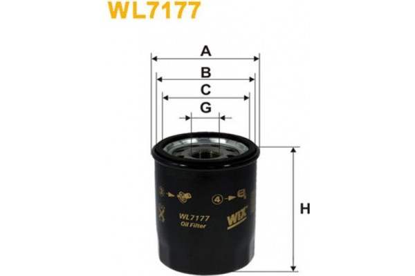 Wix Filters Φίλτρο Λαδιού - WL7177