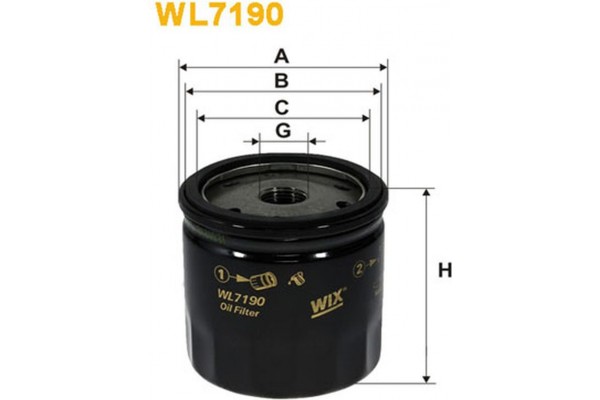 Wix Filters Φίλτρο Λαδιού - WL7190