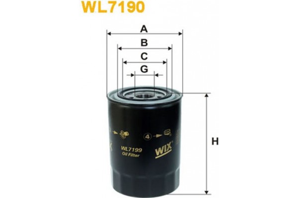 Wix Filters Φίλτρο Λαδιού - WL7199