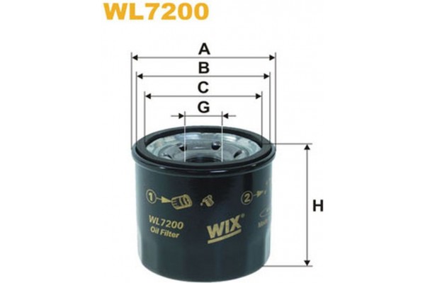 Wix Filters Φίλτρο Λαδιού - WL7200