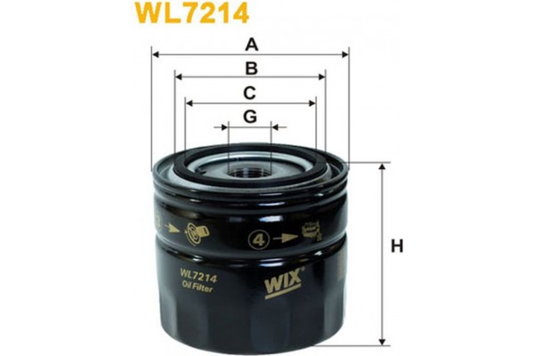 Wix Filters Φίλτρο Λαδιού - WL7214
