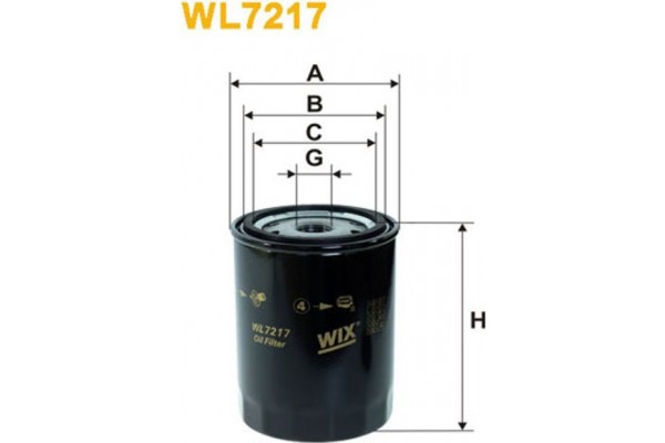 Wix Filters Φίλτρο Λαδιού - WL7217