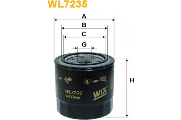 Wix Filters Φίλτρο Λαδιού - WL7235