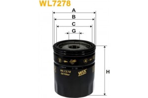 Wix Filters Φίλτρο Λαδιού - WL7278