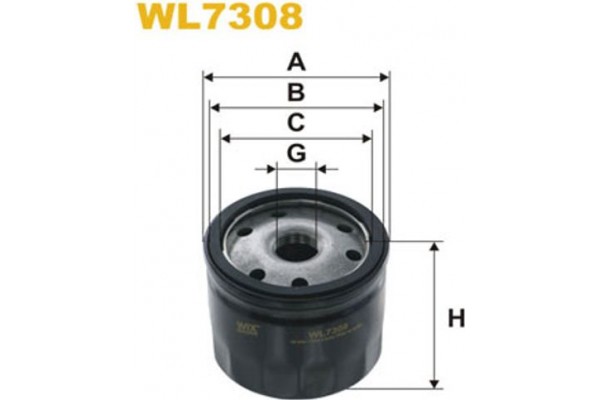 Wix Filters Φίλτρο Λαδιού - WL7308