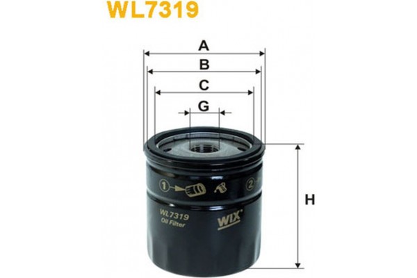 Wix Filters Φίλτρο Λαδιού - WL7319