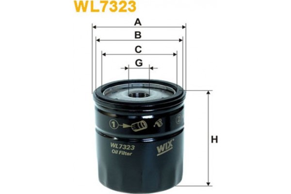 Wix Filters Φίλτρο Λαδιού - WL7323