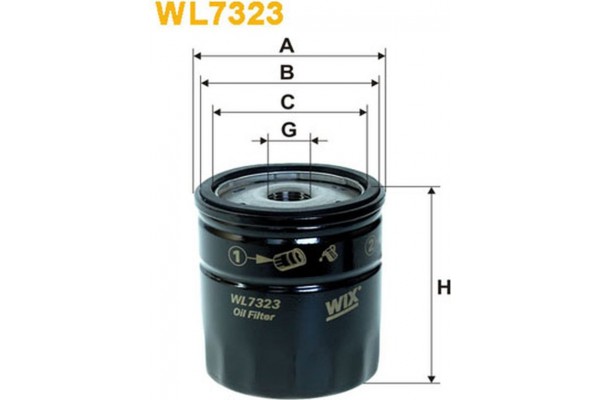 Wix Filters Φίλτρο Λαδιού - WL7323