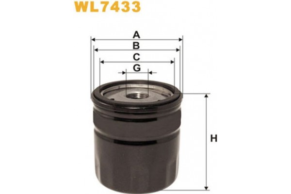 Wix Filters Φίλτρο Λαδιού - WL7433