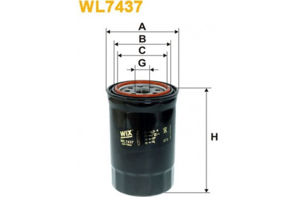 Wix Filters Φίλτρο Λαδιού - WL7437