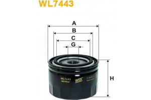 Wix Filters Φίλτρο Λαδιού - WL7443