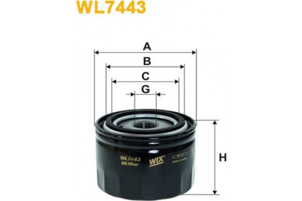 Wix Filters Φίλτρο Λαδιού - WL7443