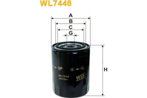 Wix Filters Φίλτρο Λαδιού - WL7448