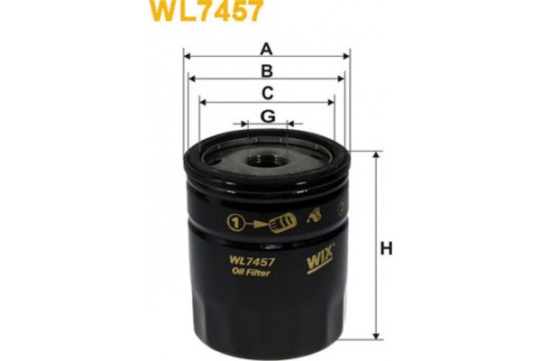 Wix Filters Φίλτρο Λαδιού - WL7457