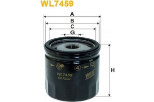 Wix Filters Φίλτρο Λαδιού - WL7459