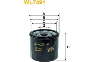 Wix Filters Φίλτρο Λαδιού - WL7491