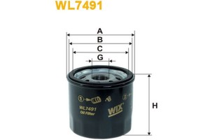 Wix Filters Φίλτρο Λαδιού - WL7491