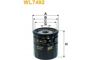 Wix Filters Φίλτρο Λαδιού - WL7492