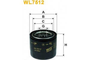 Wix Filters Φίλτρο Λαδιού - WL7512