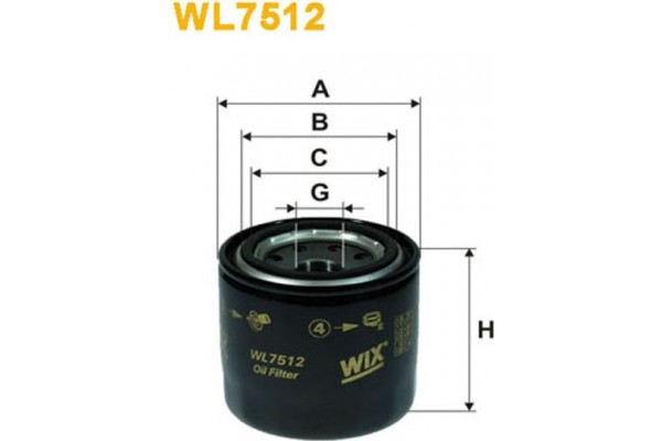 Wix Filters Φίλτρο Λαδιού - WL7512