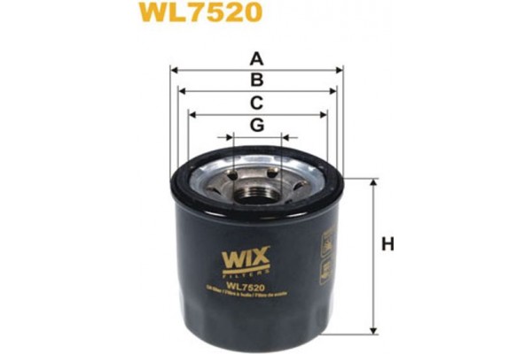 Wix Filters Φίλτρο Λαδιού - WL7520