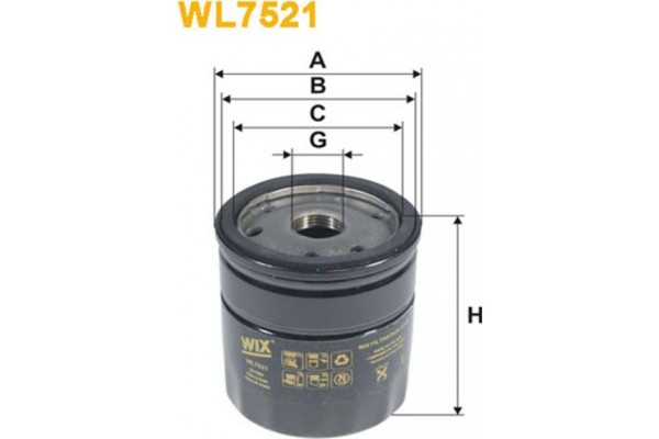 Wix Filters Φίλτρο Λαδιού - WL7521