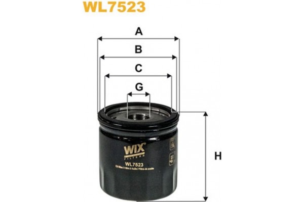 Wix Filters Φίλτρο Λαδιού - WL7523