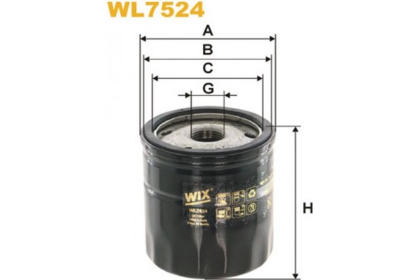 Wix Filters Φίλτρο Λαδιού - WL7524