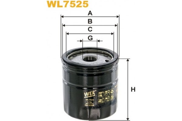 Wix Filters Φίλτρο Λαδιού - WL7525