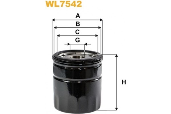 Wix Filters Φίλτρο Λαδιού - WL7542