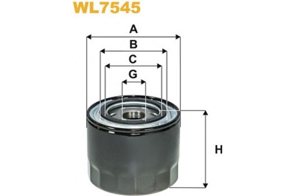 Wix Filters Φίλτρο Λαδιού - WL7545