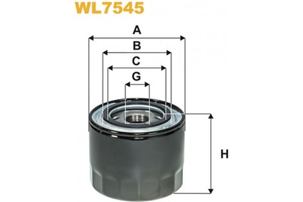 Wix Filters Φίλτρο Λαδιού - WL7545