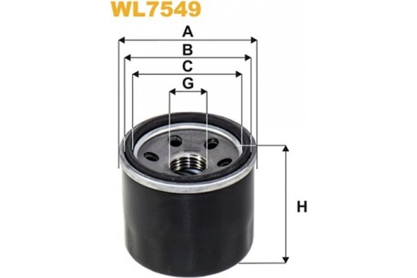 Wix Filters Φίλτρο Λαδιού - WL7549