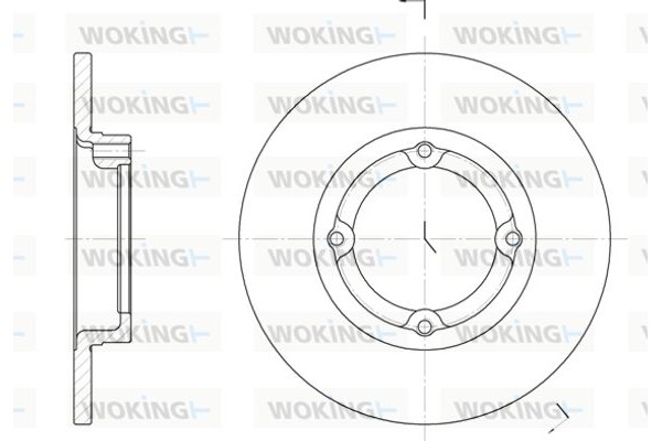 Woking Δισκόπλακα - D6014.00