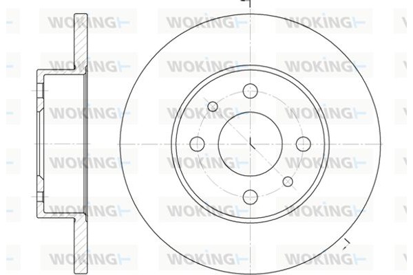 Woking Δισκόπλακα - D6111.00