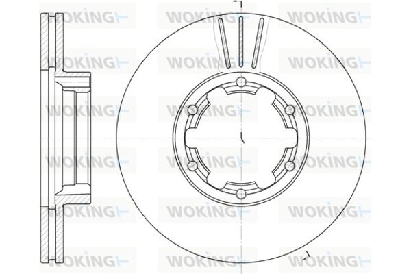 Woking Δισκόπλακα - D6234.10