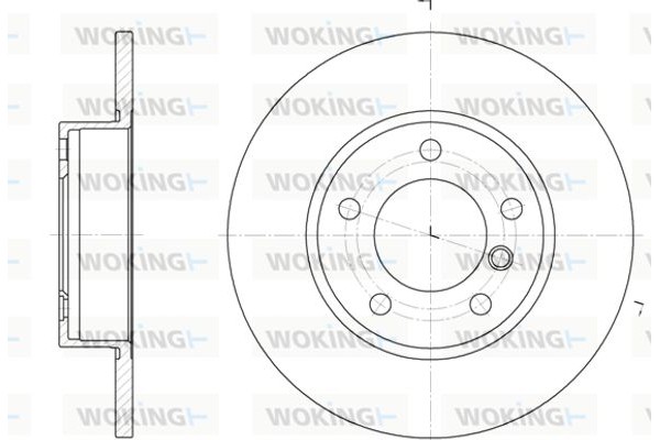 Woking Δισκόπλακα - D6323.00