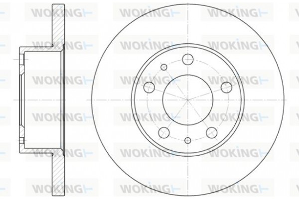 Woking Δισκόπλακα - D6473.00