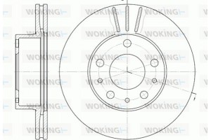 Woking Δισκόπλακα - D6476.10