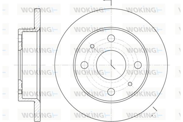 Woking Δισκόπλακα - D6830.00