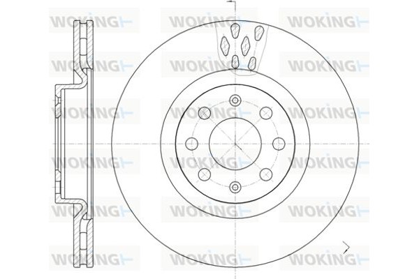 Woking Δισκόπλακα - D6982.10