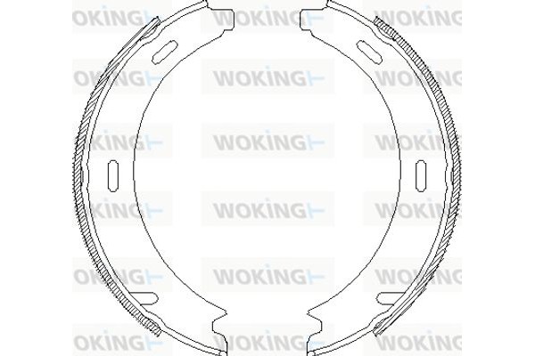 Woking Σετ Σιαγόνων φρένων, Χειρόφρενο - Z4093.00