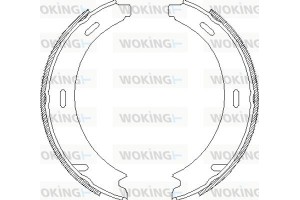 Woking Σετ Σιαγόνων φρένων, Χειρόφρενο - Z4093.02