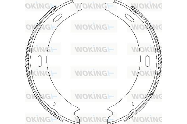 Woking Σετ Σιαγόνων φρένων, Χειρόφρενο - Z4093.02