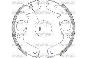 Woking Σετ Σιαγόνων φρένων, Χειρόφρενο - Z4148.00